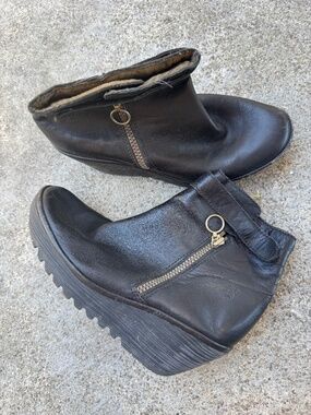 Fly London zip-up ankle boots